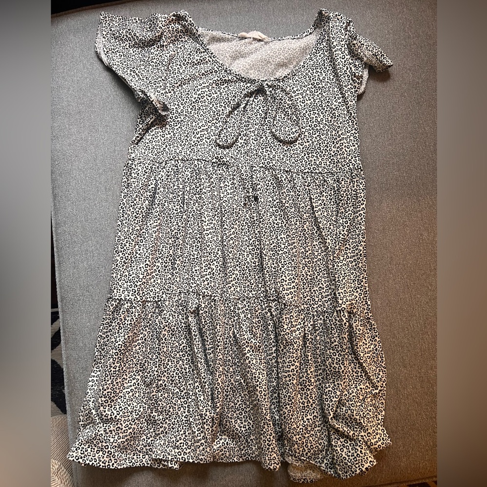 Jessica Simpson Black and White Mini Dress